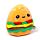 Cuscino di Peluche - Hammy l'Hamburger - Foodiemals Squidglys