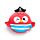 Cuscino da Viaggio con Maschera Relaxeazzz - Bembo il Pirata - Jolly Rogers