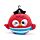 Cuscino da Viaggio con Maschera Relaxeazzz - Bembo il Pirata - Jolly Rogers