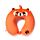 Cuscino da Viaggio in Memory Foam Relaxeazzz - Ru il Panda Rosso