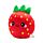 Cuscino di Peluche - Elidi, la Fragola - Foodiemals - Squidglys