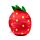 Cuscino di Peluche - Elidi, la Fragola - Foodiemals - Squidglys
