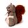 Fermaporte in Peluche - Scoiattolo con Papillon
