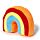 Fermaporte in Peluche - Arcobaleno