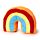 Fermaporte in Peluche - Arcobaleno