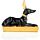 Anubis Nero e Oro Sdraiato