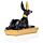 Anubis Nero e Oro Sdraiato