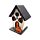 Casetta Decorativa per Halloween con LED - Zucca e Ragno Spooky