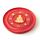 Brucia Incenso Rotondo in Legno Mango - Arancione - Buddha