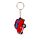 Portachiavi in PVC - Fiat 500 - Rosso