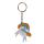 Portachiavi in PVC - Magia dell'Unicorno - Arancione