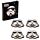 Set di 4 Sottobicchieri in Sughero - L'Originale Stormtrooper
