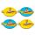 Set di 4 Sottobicchieri in Sughero - The Beatles - Yellow Submarine
