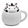 Tazza in Ceramica con Coperchio Sagomato - Zebra - Animali Dolci