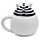 Tazza in Ceramica con Coperchio Sagomato - Zebra - Animali Dolci