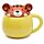 Tazza in Ceramica con Coperchio Sagomato - Tigre - Animali Dolci