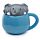 Tazza in Ceramica con Coperchio Sagomato - Elefante - Animali Dolci