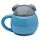 Tazza in Ceramica con Coperchio Sagomato - Elefante - Animali Dolci