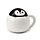 Tazza in Ceramica con Coperchio Sagomato - Pinguino - Animali Dolci