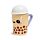 Tazza in Ceramica a Forma di Boba, il Bubble Tea - Foodiemals
