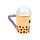 Tazza in Ceramica a Forma di Boba, il Bubble Tea - Foodiemals