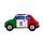 Magnete in PVC - Fiat 500 - Bandiera Italia