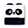 Quaderno con Copertina in Peluche - Panda - Animali Dolci - Fluffies