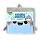 Quaderno con Copertina in Peluche - Squalo - Animali Dolci - Fluffies