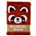 Memo con Copertina in Peluche - Panda Rosso - Animali Dolci - Formato A5
