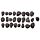 Sacchettini con 25 Pietre Runiche assortite