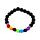 Braccialetto con Gemme & Perle in Roccia di Lava - Chakra
