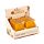 Specchietto da Borsa in Finta Pelle, con Custodia - Zucca