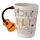 Tazza in Ceramica con Manico a Chitarra Acustica/Elettrica- Design di Ted Smith