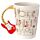Tazza in Ceramica con Manico a Chitarra Acustica/Elettrica- Design di Ted Smith