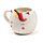 Tazza in Ceramica a Forma di Unicorno - Bianca - Arcobaleno Incantato