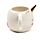 Tazza in Ceramica a Forma di Unicorno - Bianca - Arcobaleno Incantato