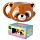 Tazza in Ceramica a Forma di Testa di Panda Rosso - Animali Dolci