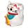 Tazza in Ceramica a Forma di Gatto Maneki Neko - Bianco