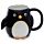 Tazza in Ceramica con Manico a Forma di Pinguino