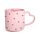 Tazza in Porcellana con Manico a Forma di Cuore - Amore