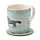 Set Tazza in Porcellana e Sottobicchiere - Cavalli - Willow Farm