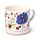 Set Tazza in Porcellana e Sottobicchiere/Coperchio - Api - Meadows