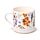 Set Tazza in Porcellana e Sottobicchiere/Coperchio - Api - Meadows