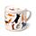 Set Tazza in Porcellana e Sottobicchiere/Coperchio - Gatti - Feline Fine