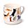 Set Tazza in Porcellana e Sottobicchiere/Coperchio - Gatti - Feline Fine