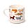 Set Tazza in Porcellana e Sottobicchiere/Coperchio - Gatti - Feline Fine