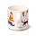 Set Tazza in Porcellana e Sottobicchiere/Coperchio - Gatti - Feline Fine