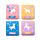 Limette per Unghie in Formato Matchbook - Magia dell'Unicorno