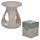 Brucia Essenze per Cera in Ceramica - Goccia - Bianco