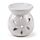 Mini Brucia Essenze in Ceramica con Lavorazione a Forma di Fiore - 7.5 cm